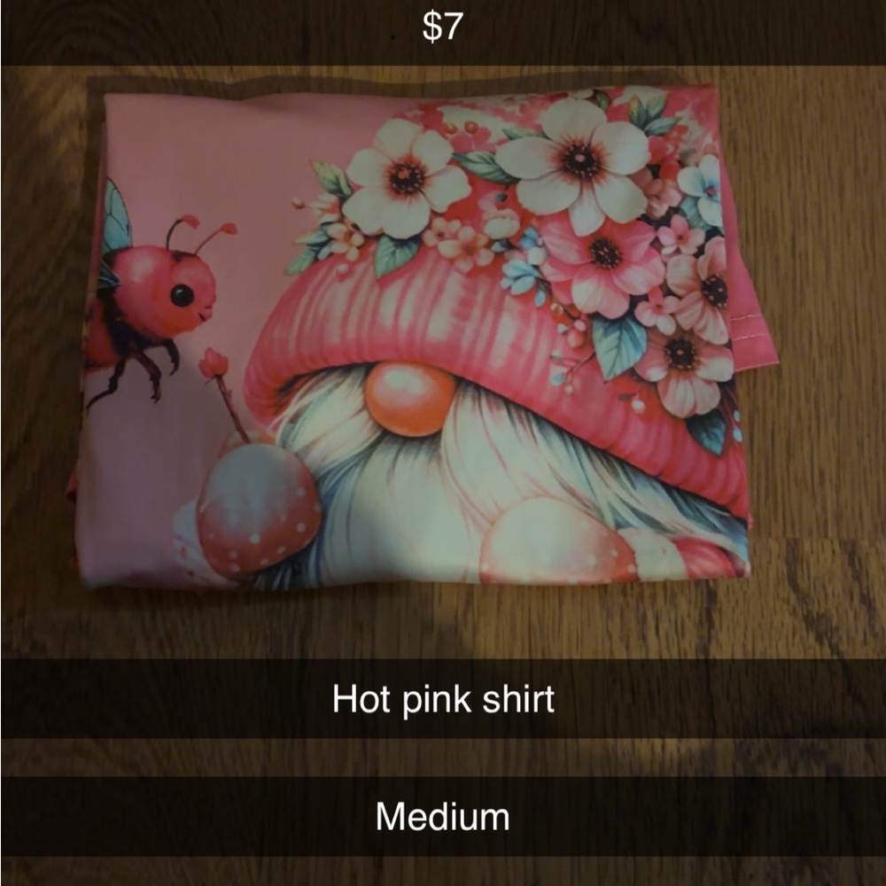 Pink Gnome Graphic Shirt